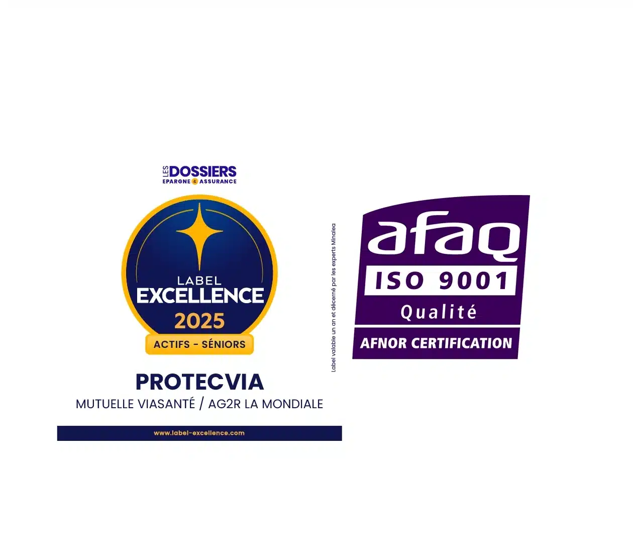Label excellence 2025 ISO 9001