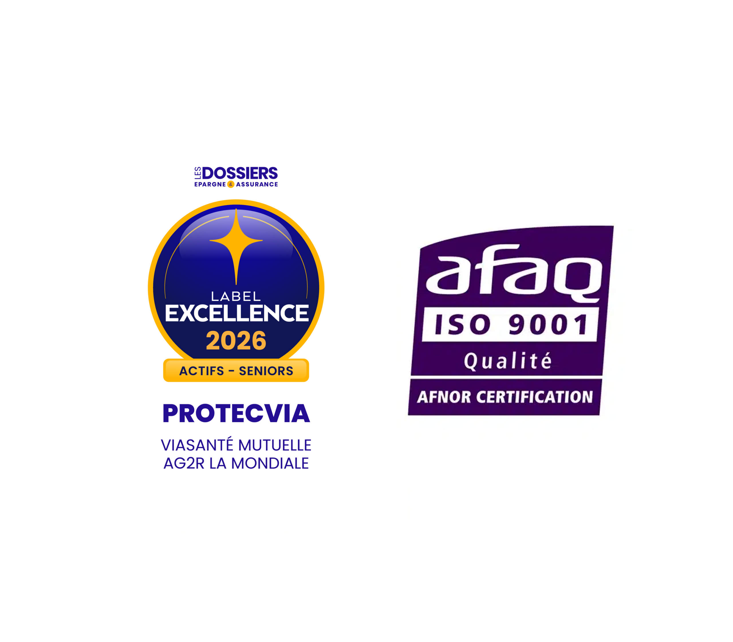 label excellence et AFAQ - complémentaire santé