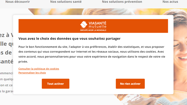 cookie VIASANTÉ Mutuelle